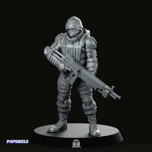 Cobra Army Saw Viper Heavy Machinegunner 1 Miniature