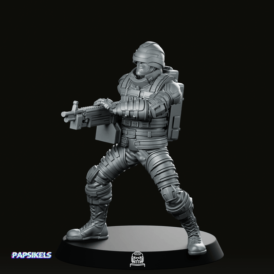 Cobra Army Saw Viper Heavy Machinegunner 2 Miniature