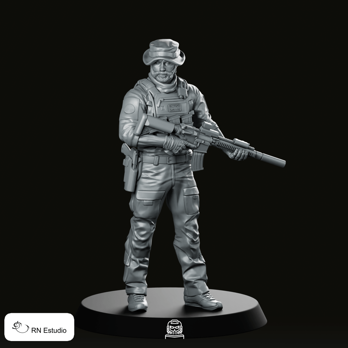 COD Captain Price Warzone Miniature