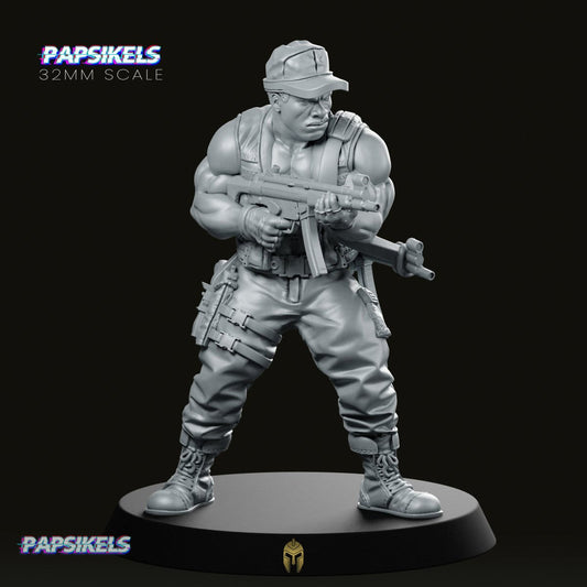 Colemin Abrahan with Machinegun Miniature