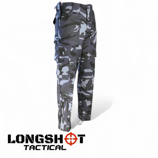 Kombat UK Combat Trousers – Midnight Blue Camo