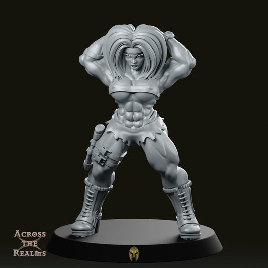 Commando Pinup Cyberpunk Miniature