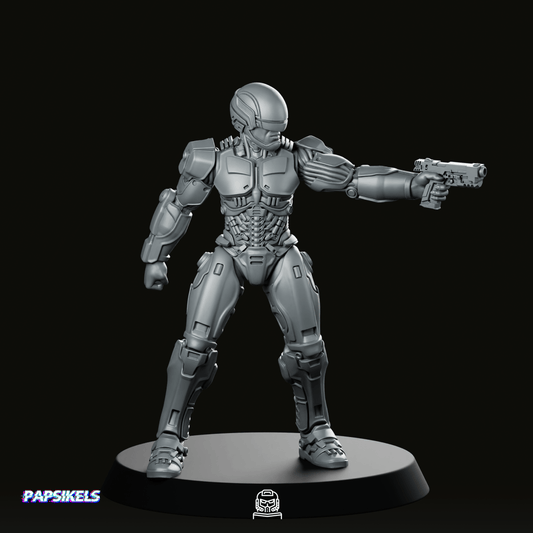 Cop Robo 2014 Silver 1 Miniature