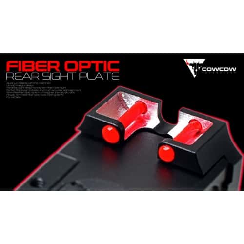 Cow Cow Hi-Capa Fiber Optic Rear Sight Plate