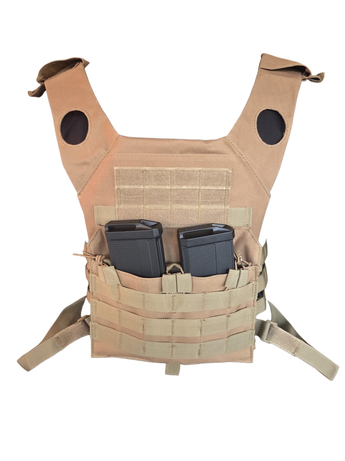 Coyote Tan Chest Rig Plate Carrier Vest