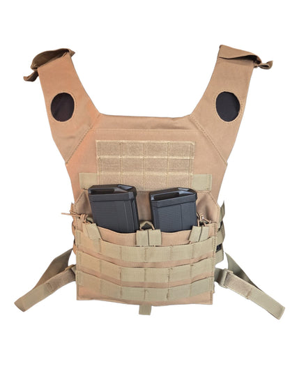 Coyote Tan Chest Rig Plate Carrier Vest