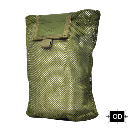 Collapsible MOLLE Dump Pouch for Empty Magazines Airsoft & Paintball Tactical Gear Folding Hunting Accessory - SINAIRSOFT