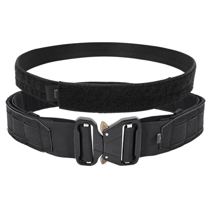 Tactical Quick Release Metal Buckle Belt for Men Laser MOLLE Multi-camo Belts Hunting Clothing Accessories 2 Inch Airsoft Gear