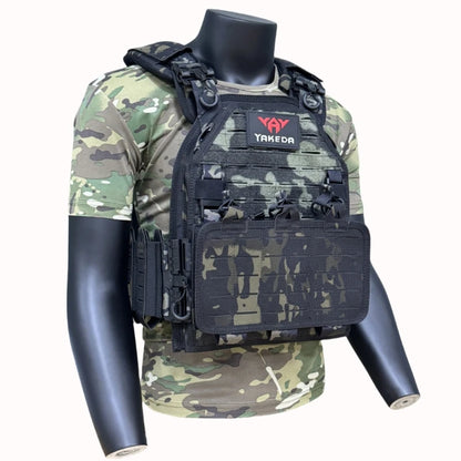 YAKEDA Tactical Vest 6094 - Durable Outdoor Hunting Vest with Molle Webbing, Adjustable Fit, Lightweight for Airsoft & Survival