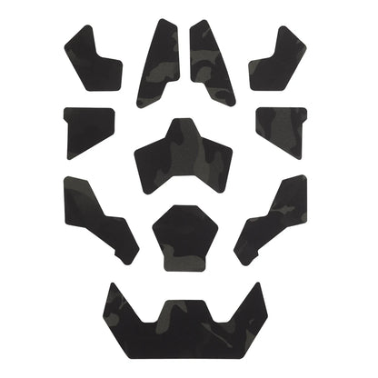 11Pcs Tactical Helmet Magic Sticker Airsoft Helmet Patches Hook and Loop  camo Sticky for FAST SF High-Cut Helmet Accessories