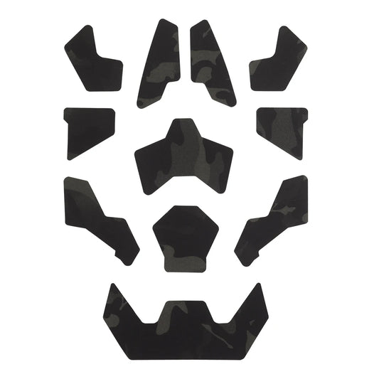 11Pcs Tactical Helmet Magic Sticker Airsoft Helmet Patches Hook and Loop  camo Sticky for FAST SF High-Cut Helmet Accessories