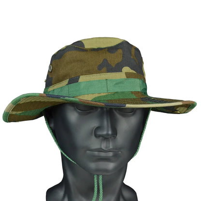 Tactical Airsoft  Sniper Camouflage Boonie Hats Nepalese Cap Militares Army Mens American Military Accessories A-tacs FG