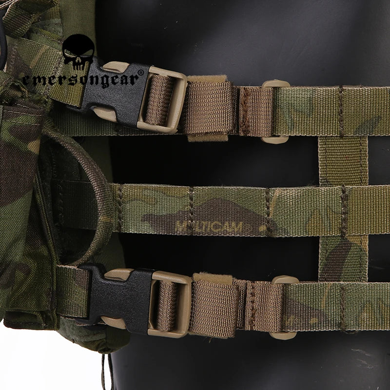 Emersongear Tactical Chest Rig To Vest Adapter Kit Adjustable Trekking Tactics Accessories Training Shooting Airsoft