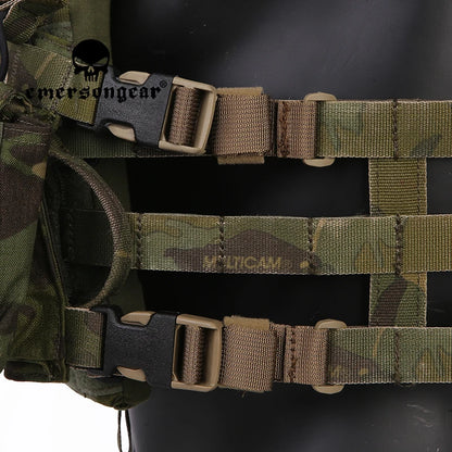 Emersongear Tactical Chest Rig To Vest Adapter Kit Adjustable Trekking Tactics Accessories Training Shooting Airsoft