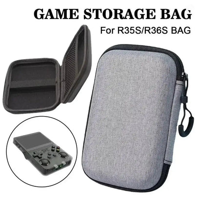 Portable Game Caseretro Game Console Case Storage Bag Protective Zipper Carry Bag EVA Hard Handbag for Mini Plus/ R36 T5X3