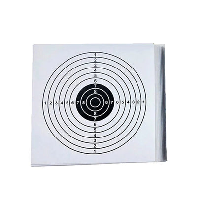 Tactical Shooting Target 14CM Metal Target Box 100PCS Aim Paper Sheets for Gun Rifle Airsoft Shooting Practice Accessories