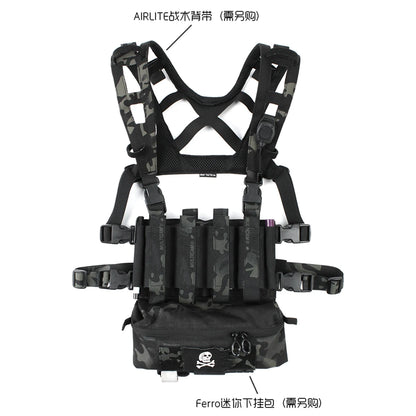 Tactical Vest MK3 MK4 JPC2.0 Chest Quadruple Magazine Insert Pouch,Vest Expansion Accessories Bag For Airsoft Hunting Shooting