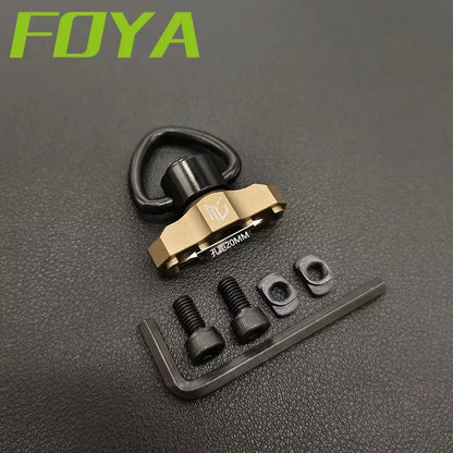Tactical Metal MLOK QD Sling Mount M4 AR15 Mounted Base Swivel Strap Buckle Quick Release Button Airsoft Gun Hunting Accessories