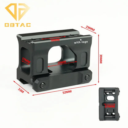 Airsoft Tactical Scope Mount Height Increasing Version Safety Hunting Red Dot Sight Metal Base For 20MM Rail Weapon Accessories