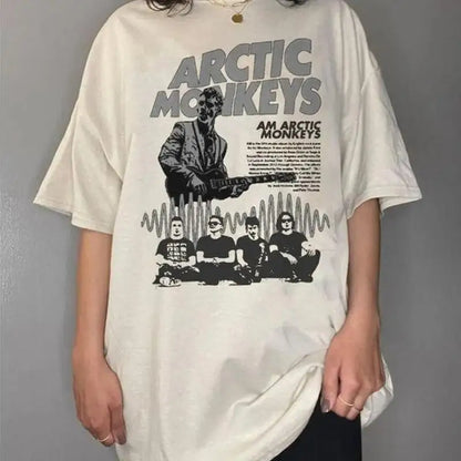 Arctic Monkeys Tour T Shirt Retro Music Band Fans S 4XL