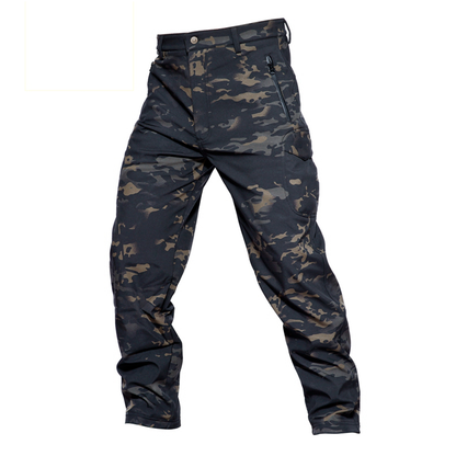 Winter Fleece Lined Softshell Tactical Pants for Ski Snowboard Outdoor-6