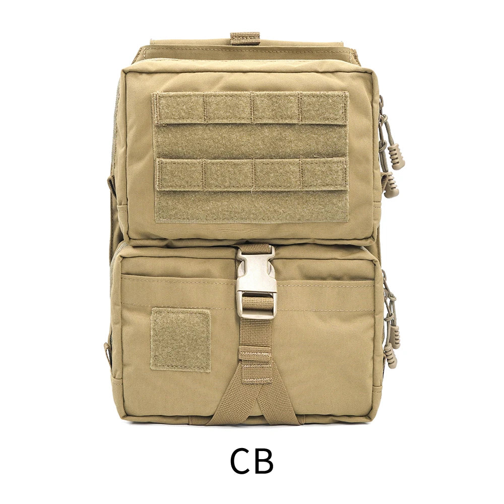 Tactical Vest Backboard Bag for Mayflower Scarab Quick Release Molle Medical Water Bag Airsoft Huting Accessory Wargame Gear