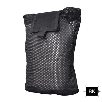 Collapsible MOLLE Dump Pouch for Empty Magazines Airsoft & Paintball Tactical Gear Folding Hunting Accessory - SINAIRSOFT