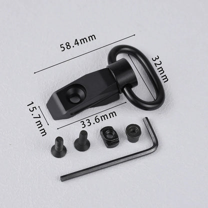 Tactical RSA GBB Buckle QD Swivel Sling Mlok Scope Mount Attachment Adapter Pictinny Rail Hunting Airsoft Rifle Accessories
