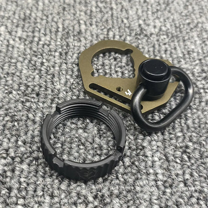 New AEG Side End Plate Flexible QD Sling Mount Push Botton Adapter Fit for M4 M16 Airsoft BK Receiver End Plate Hunting Parts
