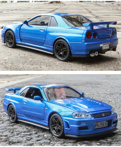 Replica Skyline Ares GTR R34 Diecast Sports Car