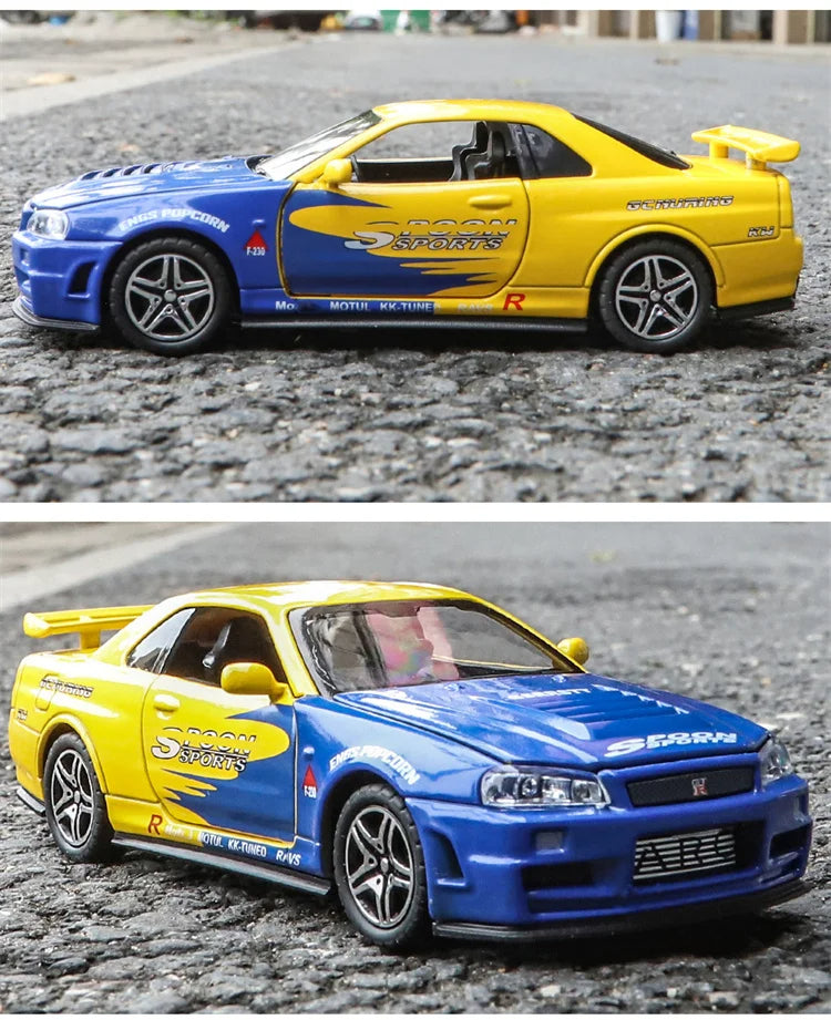 Replica Skyline Ares GTR R34 Diecast Sports Car