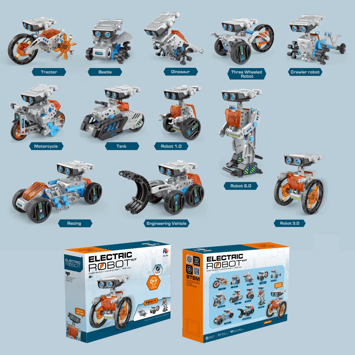 DIY Electric Robot Pro edition 12 in 1 Model