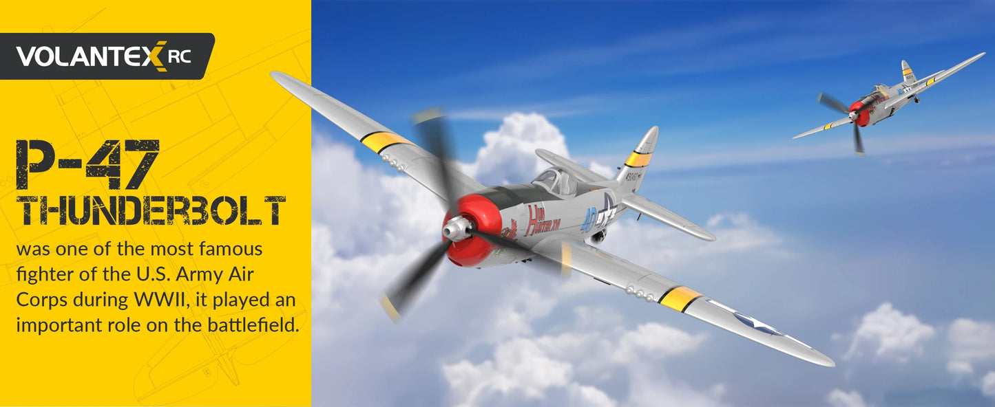 P47 Thunderbolt "Hun Hunter XVI" 2.4GHz 4 Channel RTF RC Plane