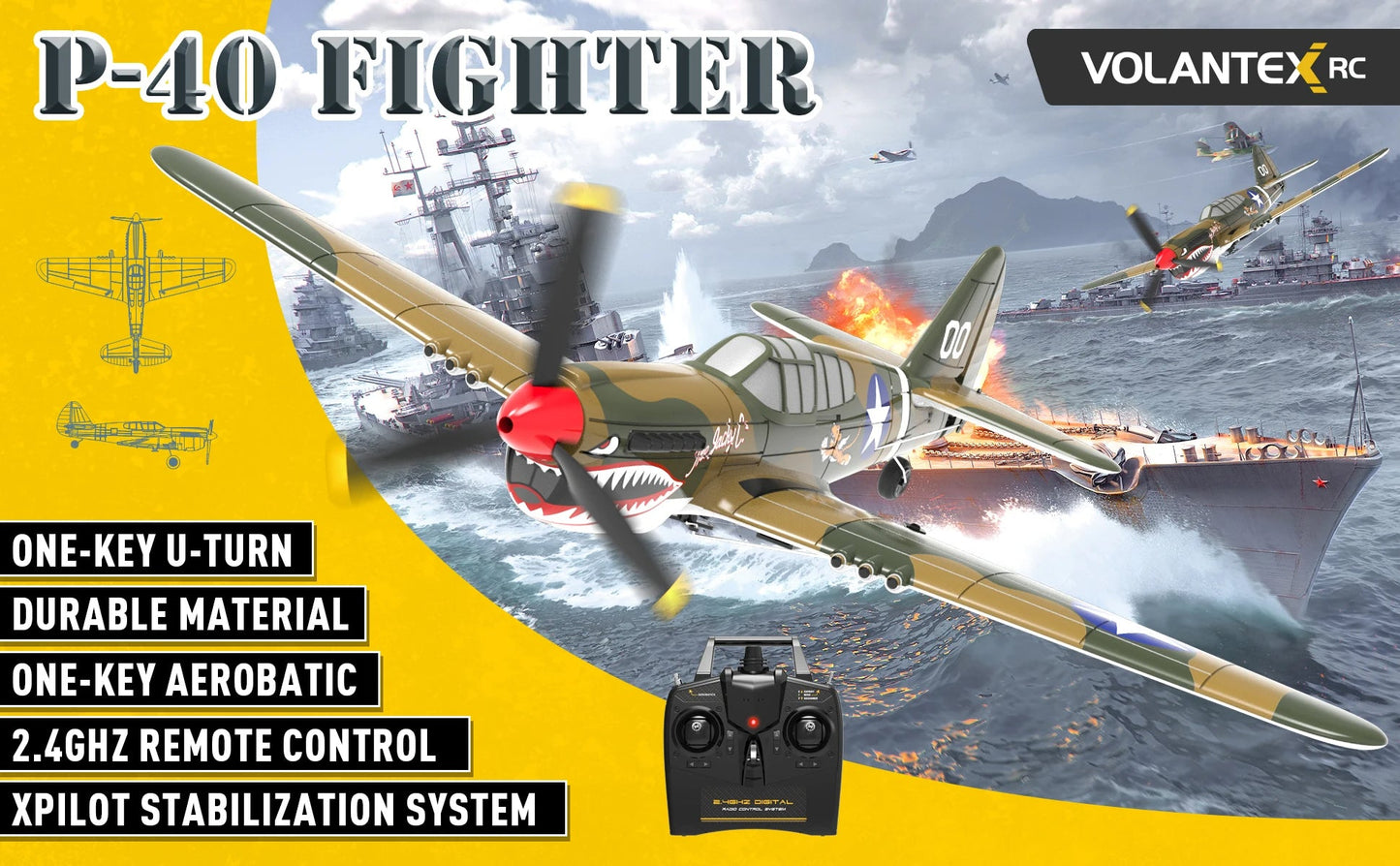 Curtiss P-40 Warhawk "The Jacky C" 2.4GHz 4 Channel RTF RC Plane