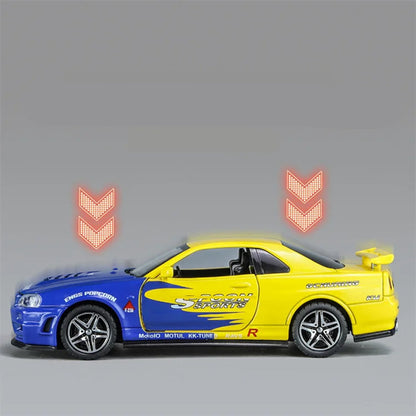 Replica Skyline Ares GTR R34 Diecast Sports Car