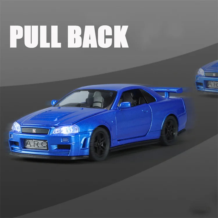 Replica Skyline Ares GTR R34 Diecast Sports Car