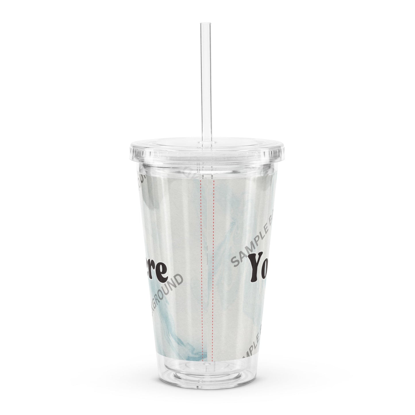 Design Your Own Clear Plastic Tumbler