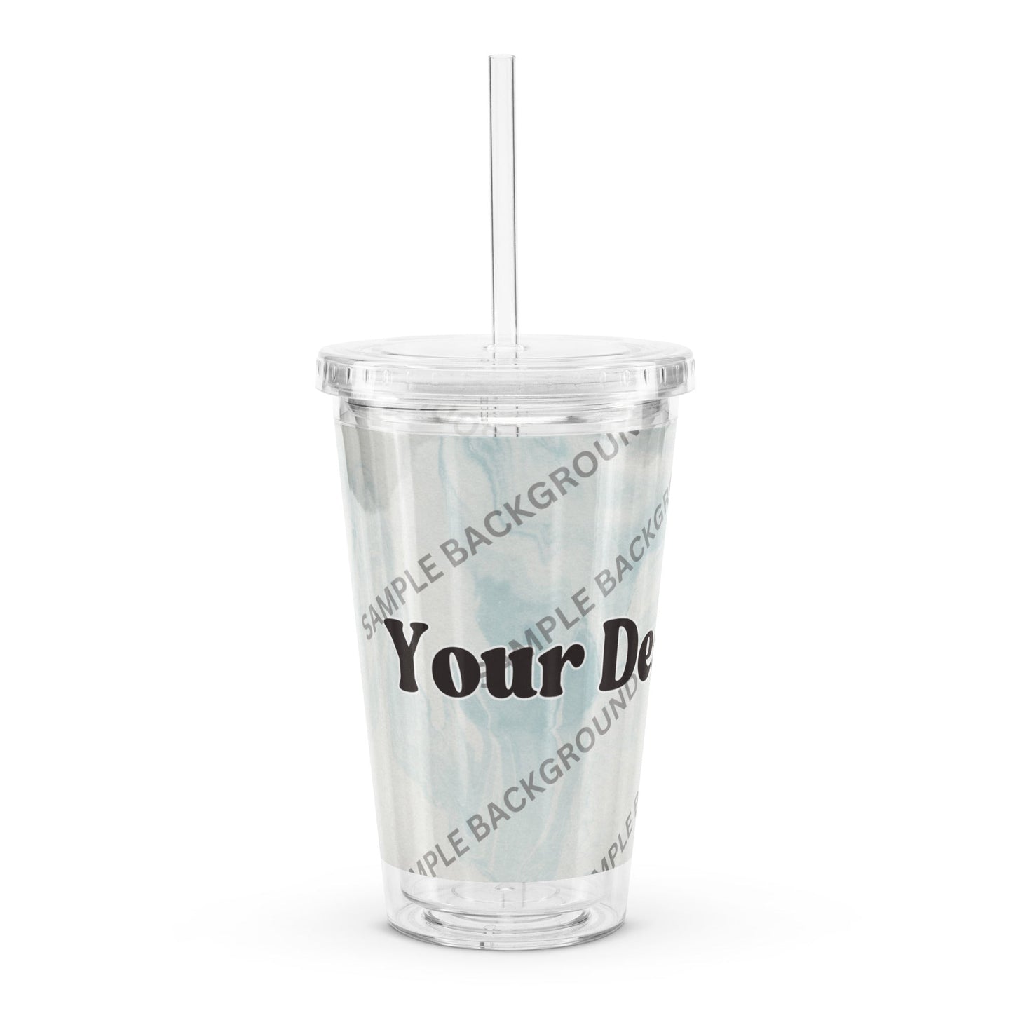 Design Your Own Clear Plastic Tumbler