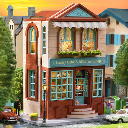Cosyville D-0013 | Candy Cake & Milk Tea Shop DIY Dollhouse