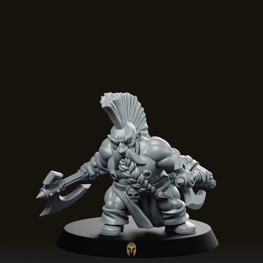 Dwarf Berserker Fantasy Miniature