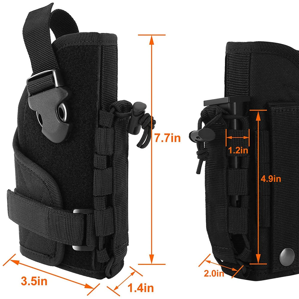 Gun Holster Molle Modular Belt Pistol Holster Molle Pouch With Mag Holder for Right Hand Shooter M9 1911 Glock 17 Tactical Bag