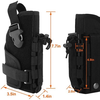 Gun Holster Molle Modular Belt Pistol Holster Molle Pouch With Mag Holder for Right Hand Shooter M9 1911 Glock 17 Tactical Bag