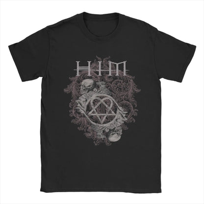 Harajuku T Shirt Him Band Ville Valo Omate Cotton T Shirts  Hippie Tshirt for Adult Summer Y2K Fun Casual Short Sleeve Clothing