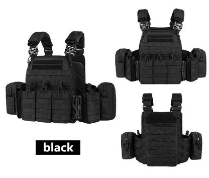 YAKEDA 6094 Tactical Vest Outdoor Hunting Plate Carrier，Quick Release Protective Adjustable Vest Airsoft Carrier