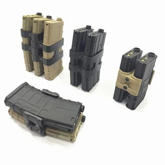 NEW Rifle Dual Magazine Coupler Link Clip Pouch for AR15 M4 HK416 5.56mm Magazine Mag Coupler Speed Loader Parallel Connector