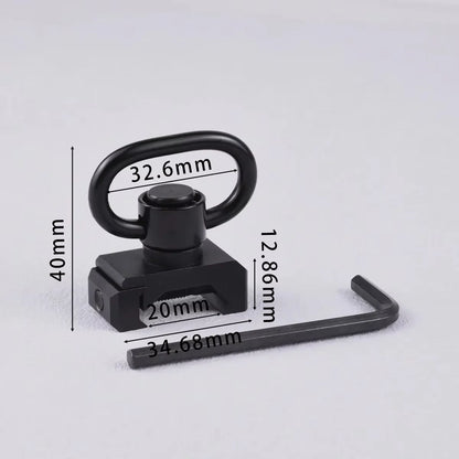 Tactical RSA GBB Buckle QD Swivel Sling Mlok Scope Mount Attachment Adapter Pictinny Rail Hunting Airsoft Rifle Accessories