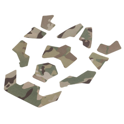 11Pcs Tactical Helmet Magic Sticker Airsoft Helmet Patches Hook and Loop  camo Sticky for FAST SF High-Cut Helmet Accessories