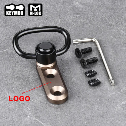 WADSN Fast Metal QD Sling Swivel Strap Buckle Vertical Sling Base Mount  Mlok Keymod Rail Tactical Airsoft Scout Accessories