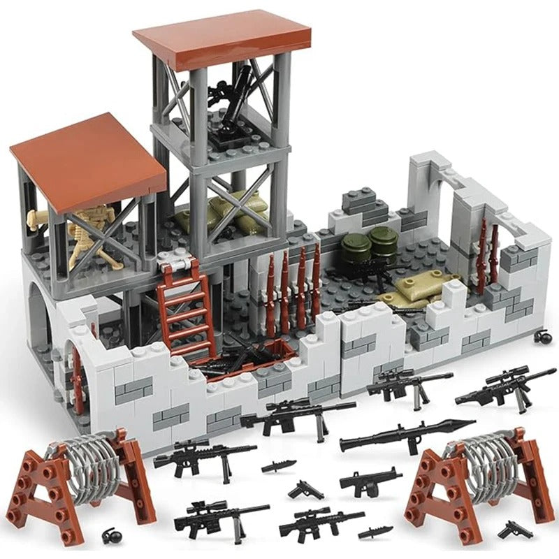 Army Frontier Barracks Building Block Set