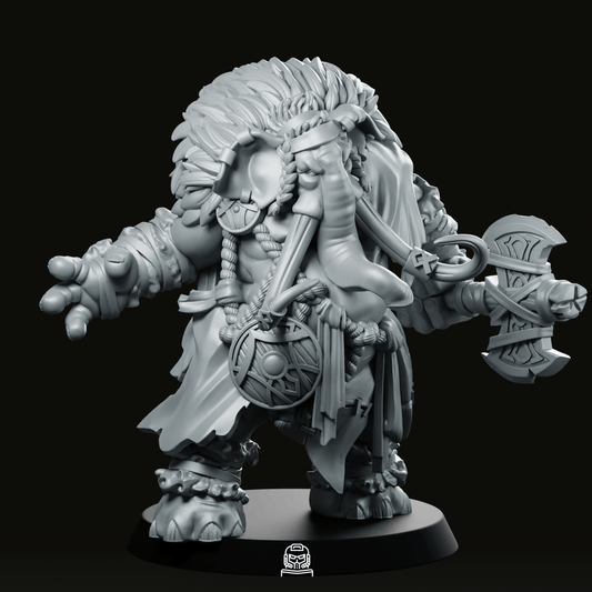 Elephantfolk Viking Miniature